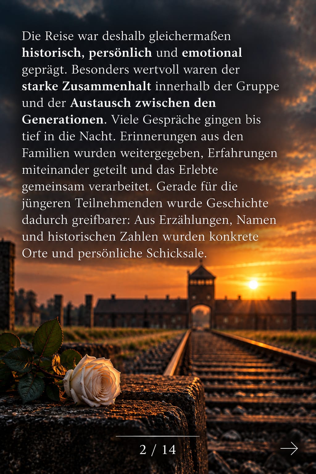 Gedenk- und Erinnerungsfahrt nach Auschwitz - Bild 2